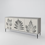 LEAFY STAMPS Sideboard mit 3 Türen in Grau