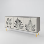 LEAFY STAMPS Sideboard mit 3 Türen in Grau