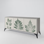 GREEN LEAFY STAMPS Sideboard mit 3 Türen in Grau