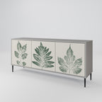 GREEN LEAFY STAMPS Sideboard mit 3 Türen in Grau