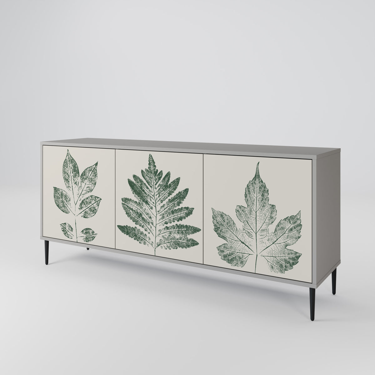 GREEN LEAFY STAMPS 3-türiges Sideboard