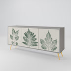 GREEN LEAFY STAMPS Sideboard mit 3 Türen in Grau