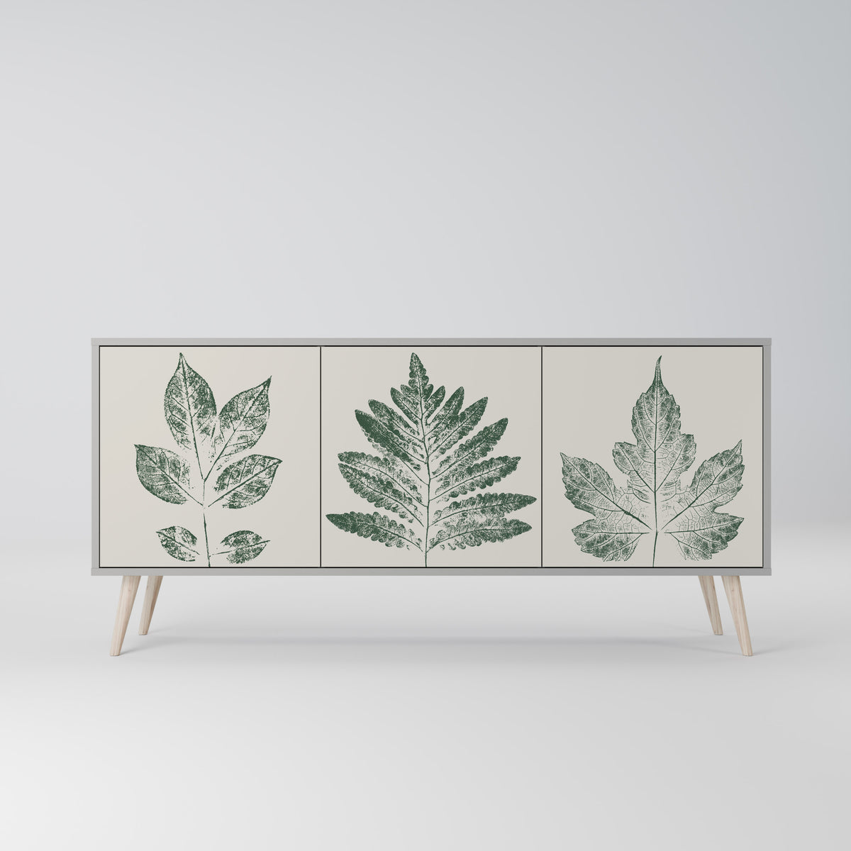 GREEN LEAFY STAMPS 3-türiges Sideboard