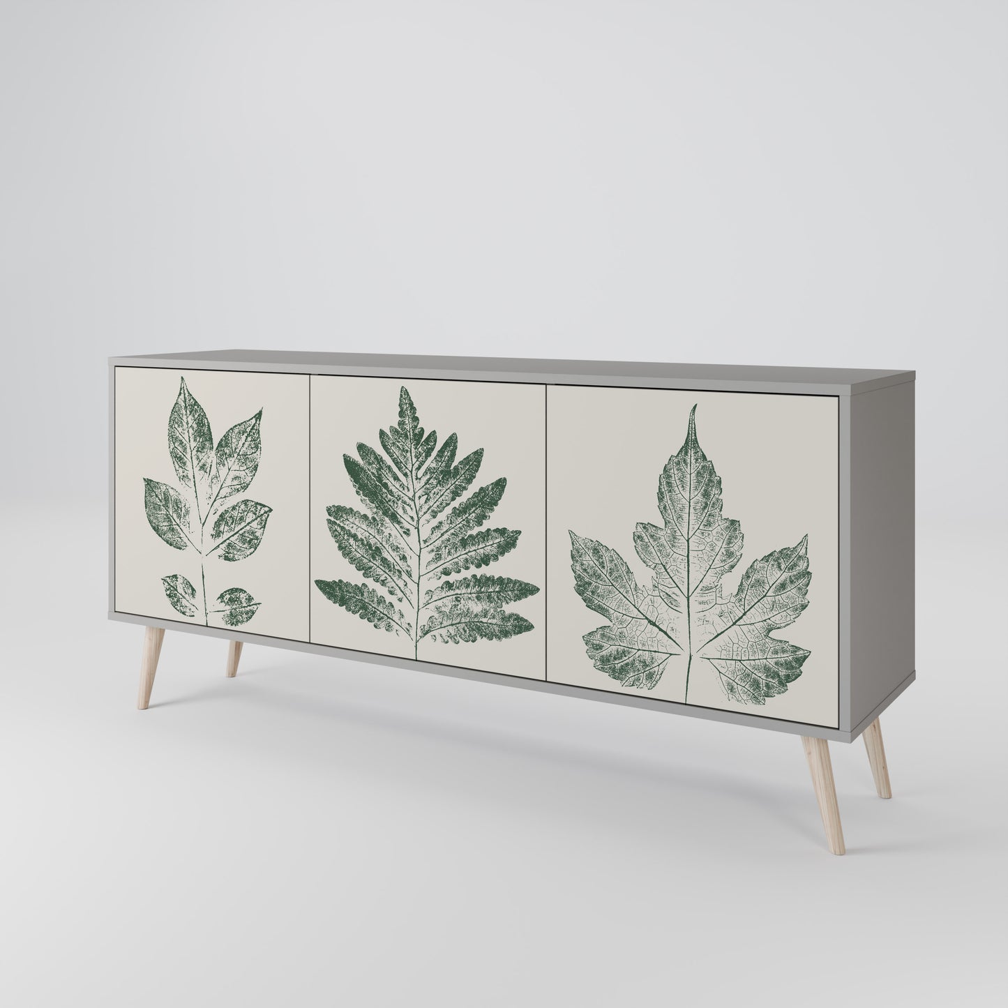 GREEN LEAFY STAMPS 3-türiges Sideboard