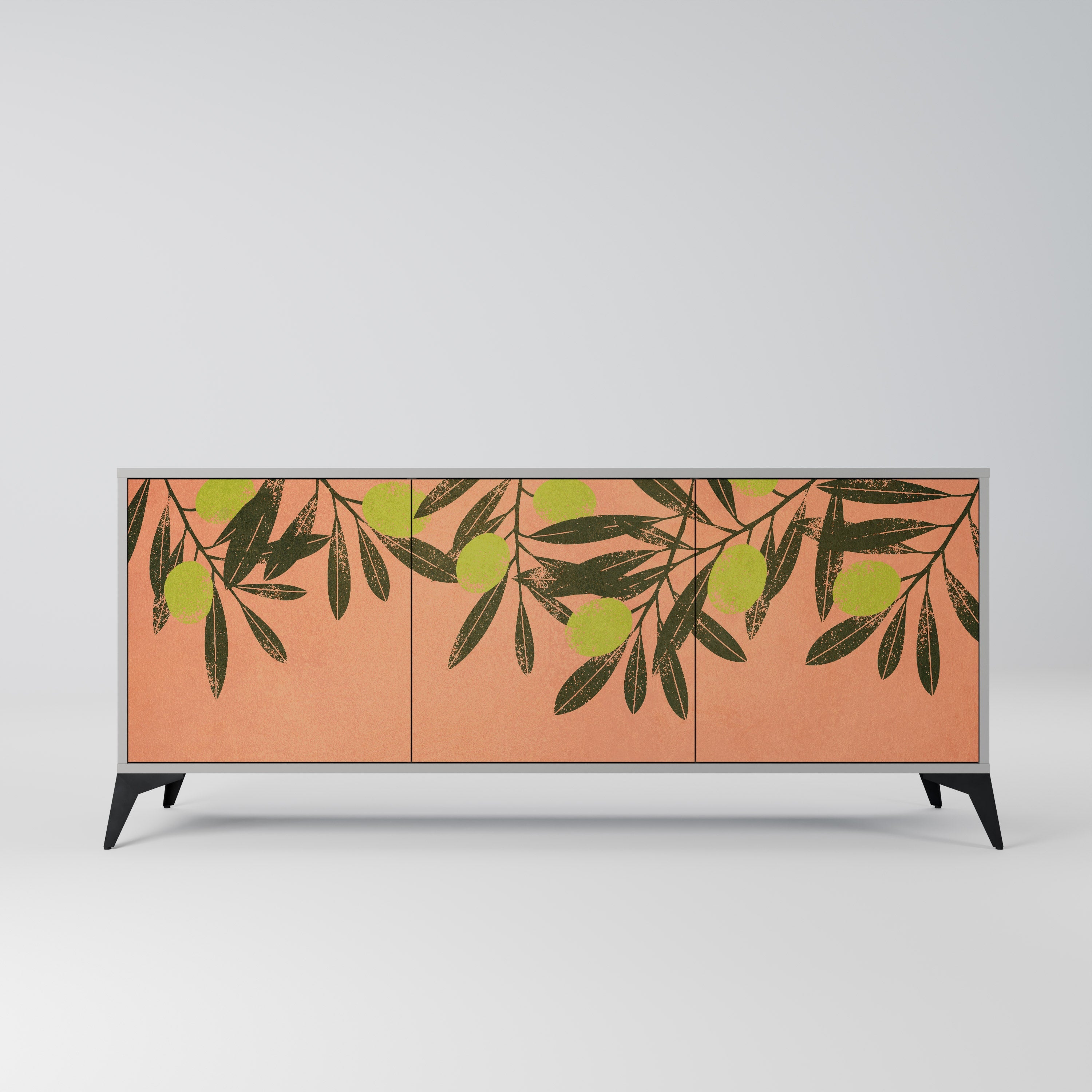 JUICY OLIVES Sideboard mit 3 Türen in grauer Ausführung