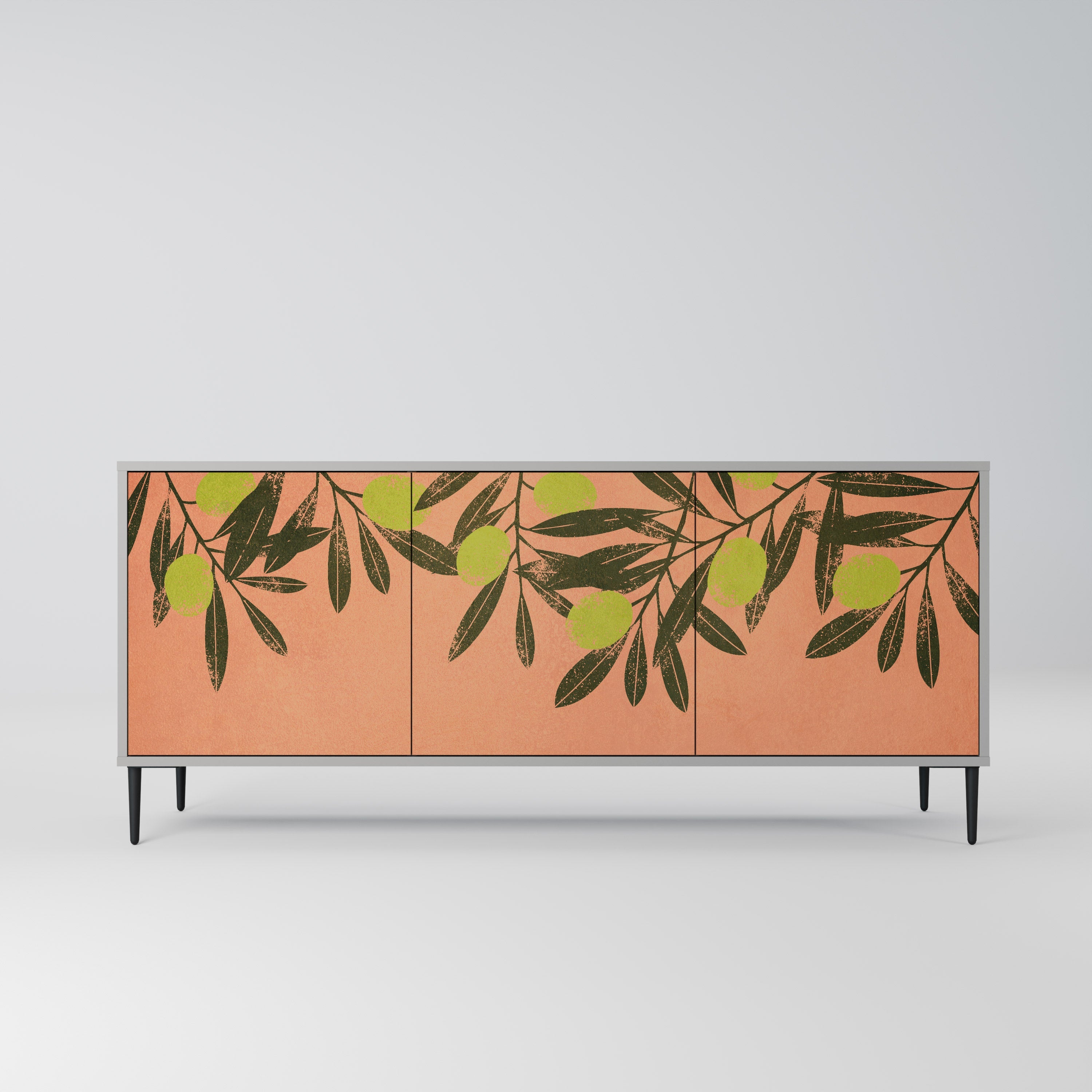 JUICY OLIVES Sideboard mit 3 Türen in grauer Ausführung