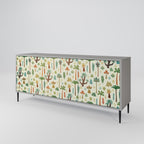 PALM SPRING Sideboard mit 3 Türen in Grau