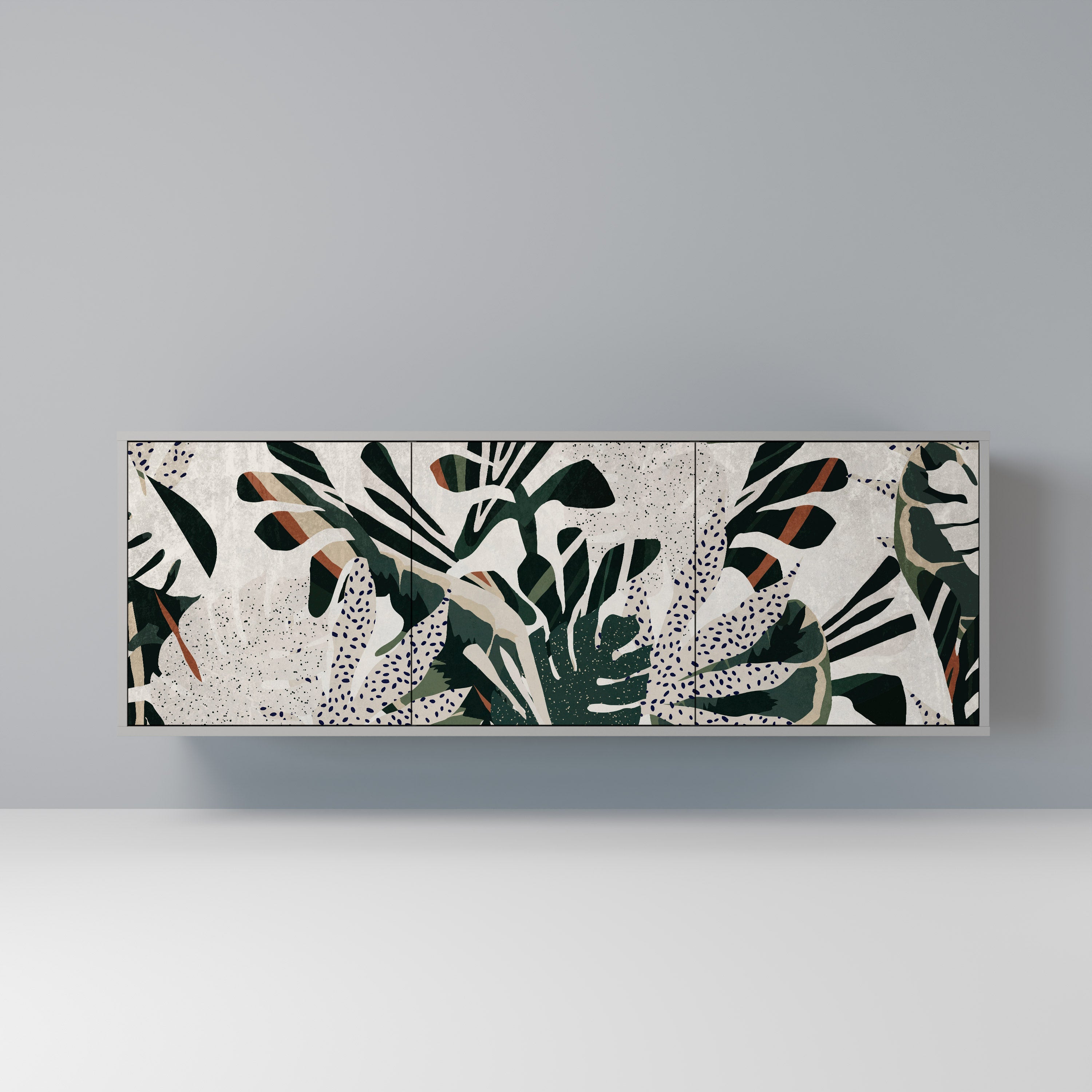 VERDURE FORMATION 3-türiges Sideboard in grauer Ausführung