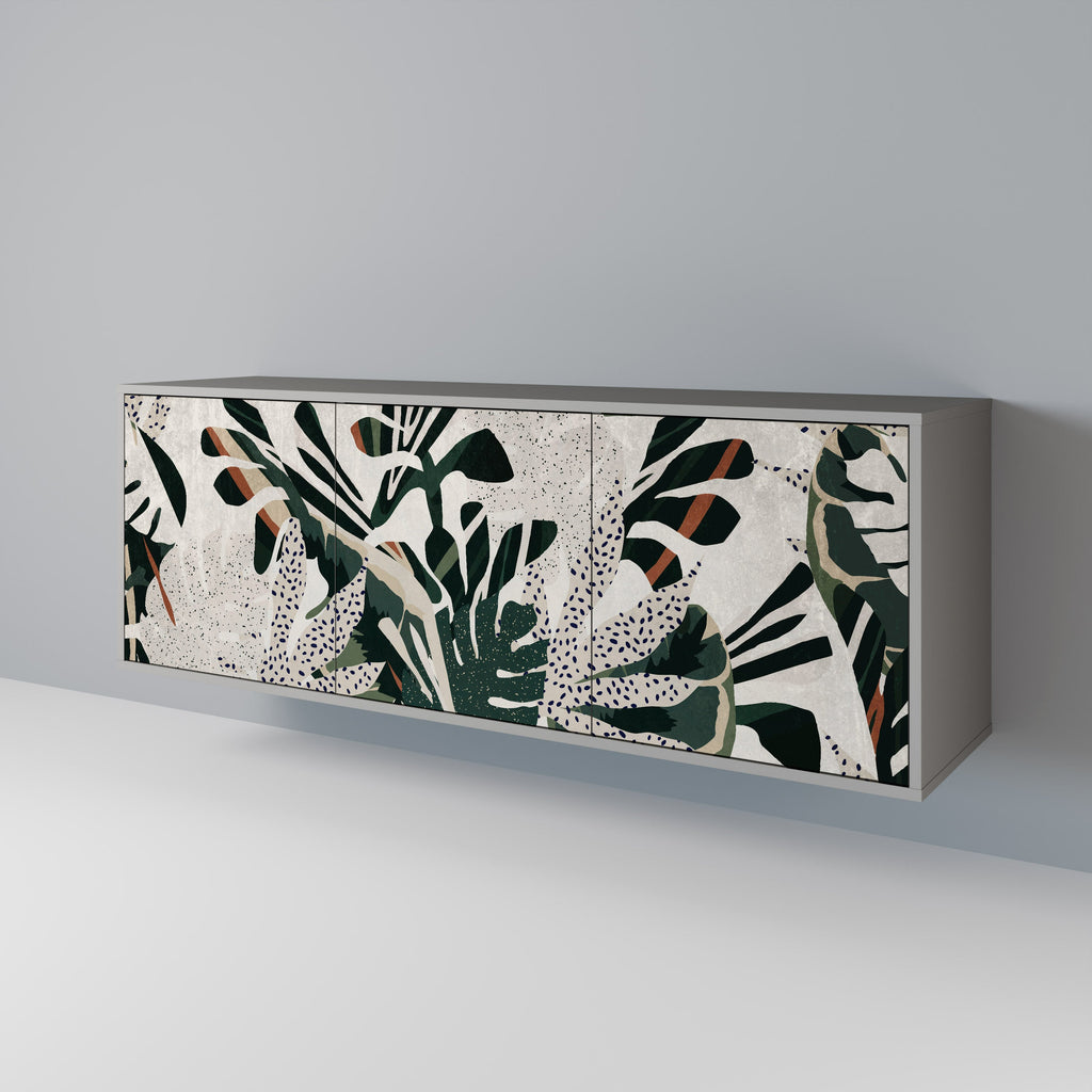 VERDURE FORMATION 3-türiges Sideboard in grauer Ausführung