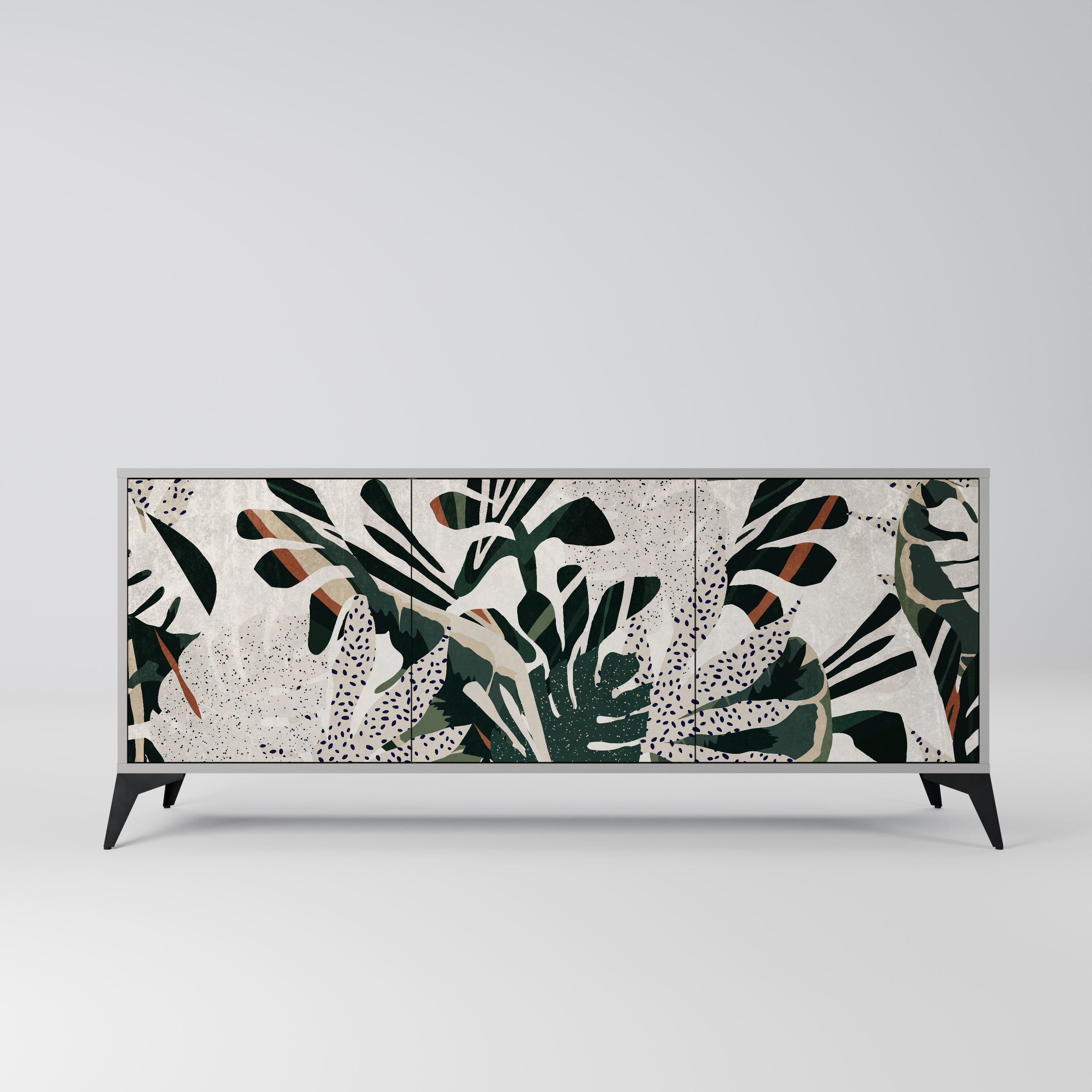 VERDURE FORMATION 3-türiges Sideboard in grauer Ausführung