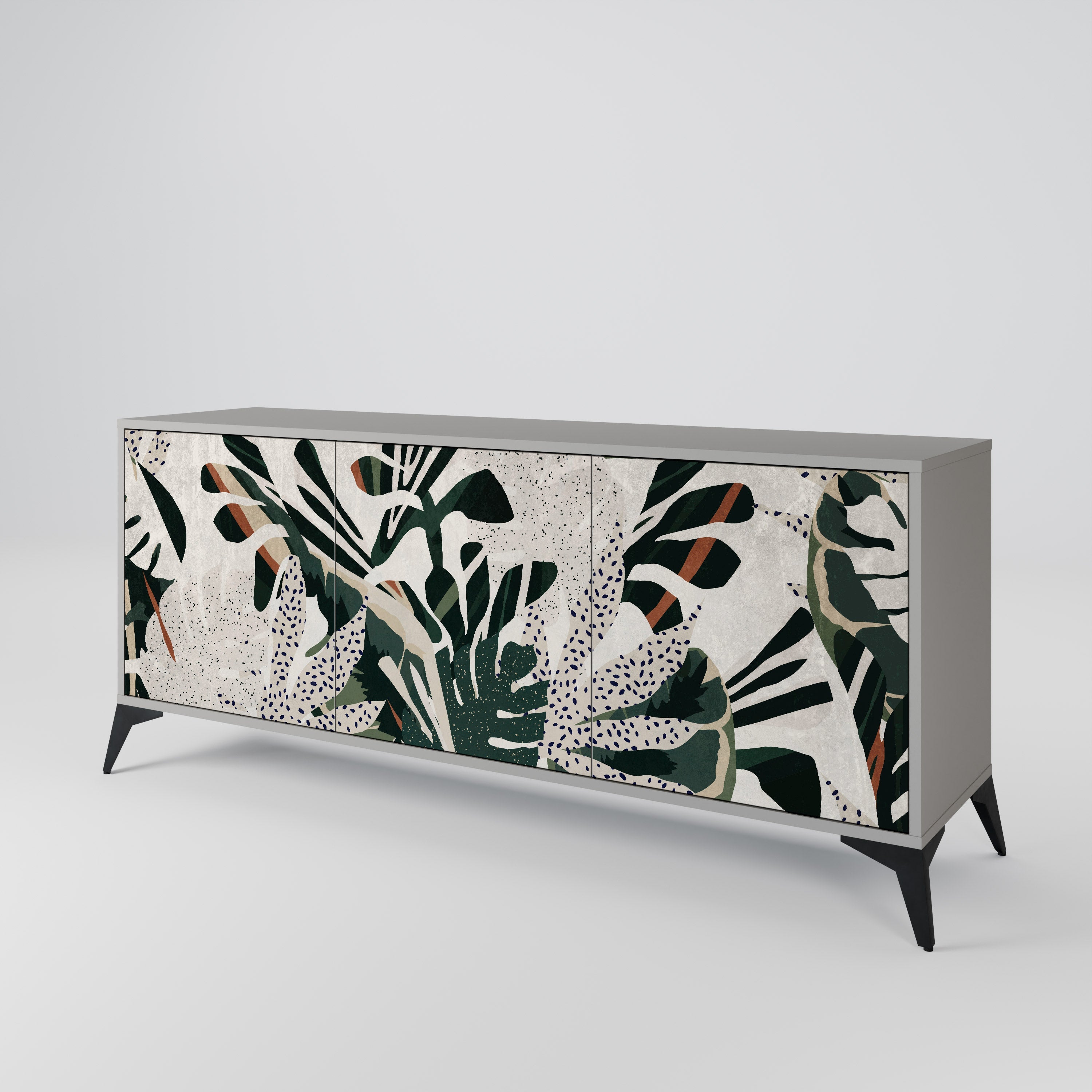 VERDURE FORMATION 3-türiges Sideboard in grauer Ausführung