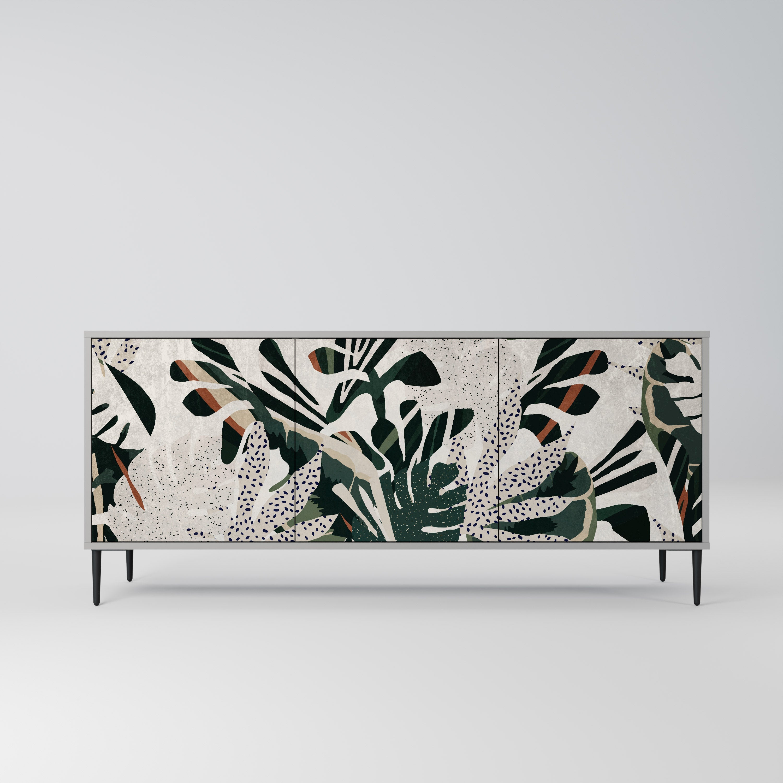 VERDURE FORMATION 3-türiges Sideboard in grauer Ausführung