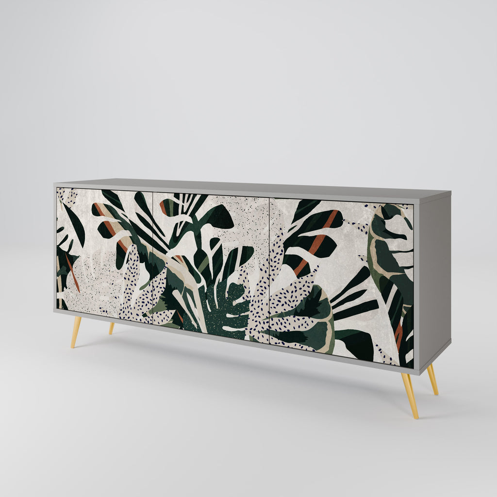VERDURE FORMATION 3-türiges Sideboard in grauer Ausführung