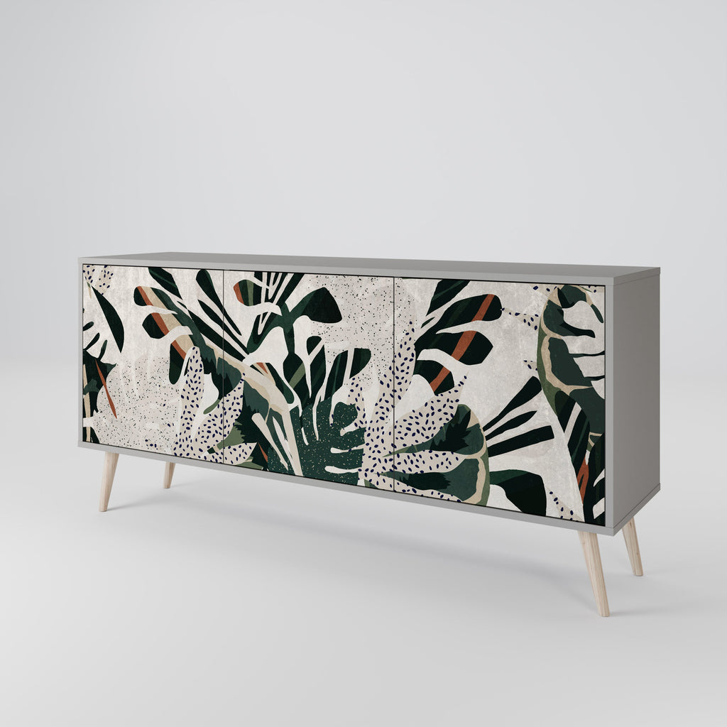 VERDURE FORMATION 3-türiges Sideboard in grauer Ausführung