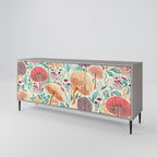 FUNGUS FANTASY Sideboard mit 3 Türen in Grau