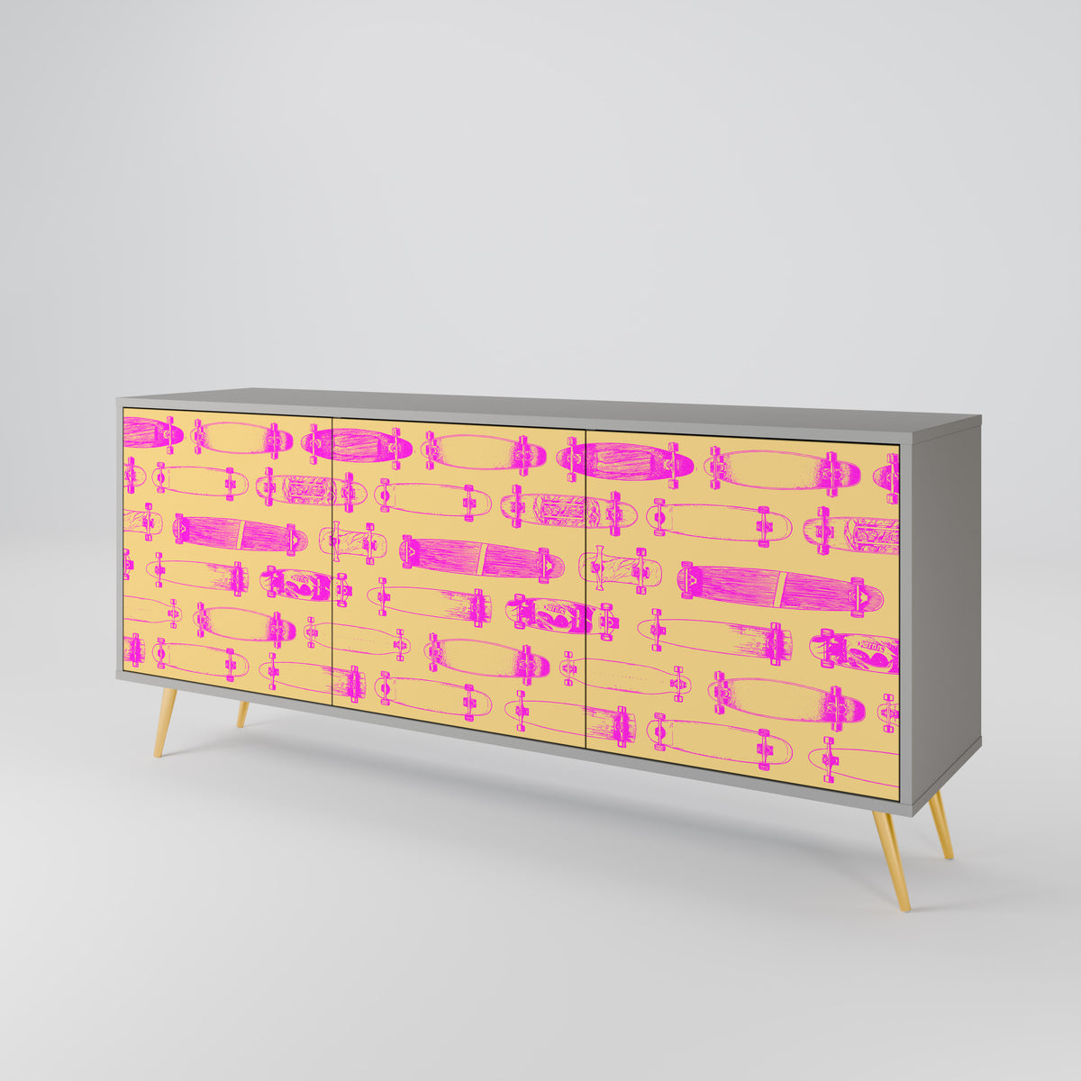 SKATEBOARD ARTISTRY 3-türiges Sideboard