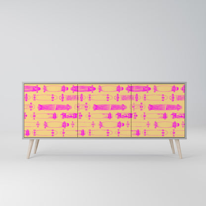 SKATEBOARD ARTISTRY 3-türiges Sideboard