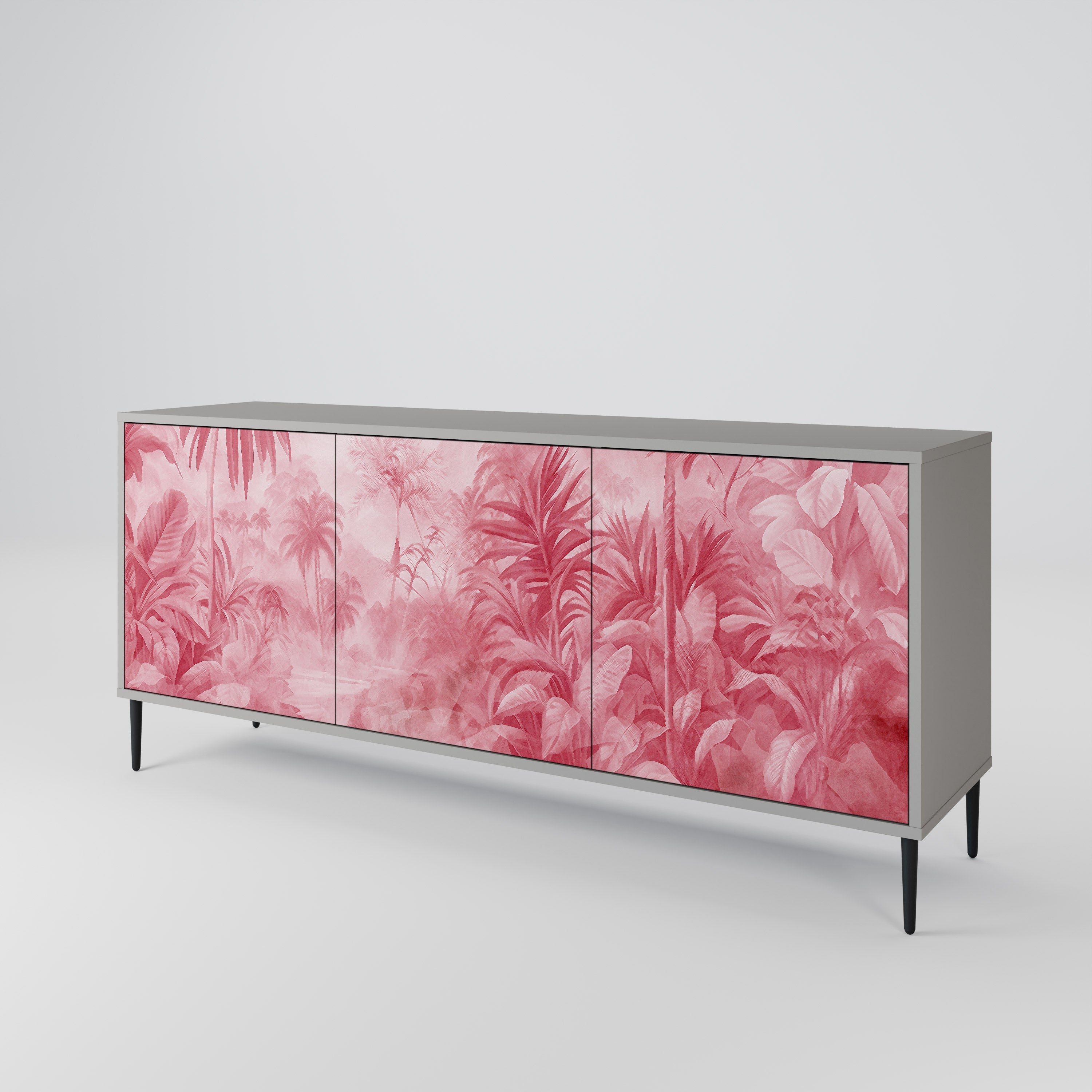 SWEET TROPICS 3-türiges Sideboard in grauer Ausführung