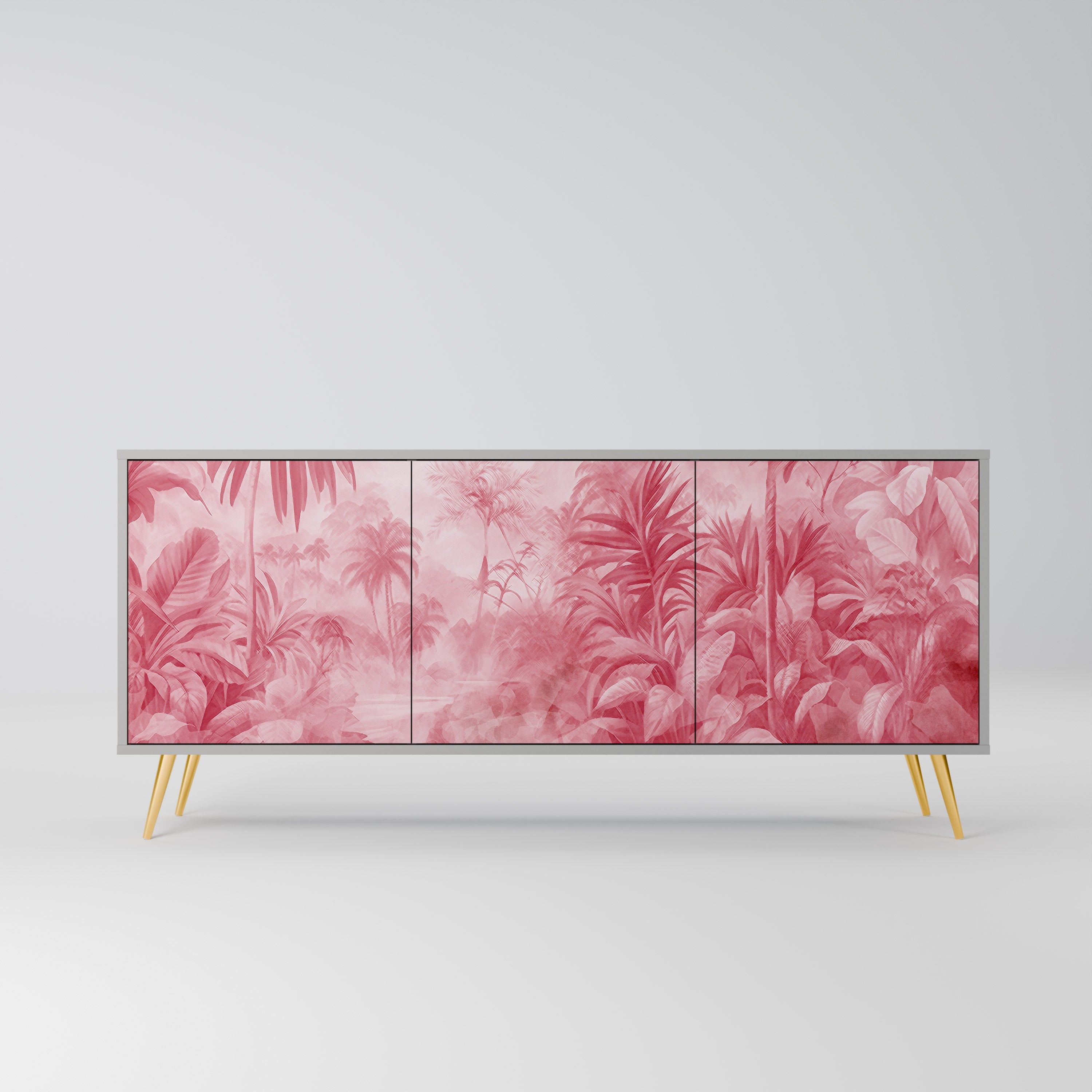 SWEET TROPICS 3-türiges Sideboard in grauer Ausführung