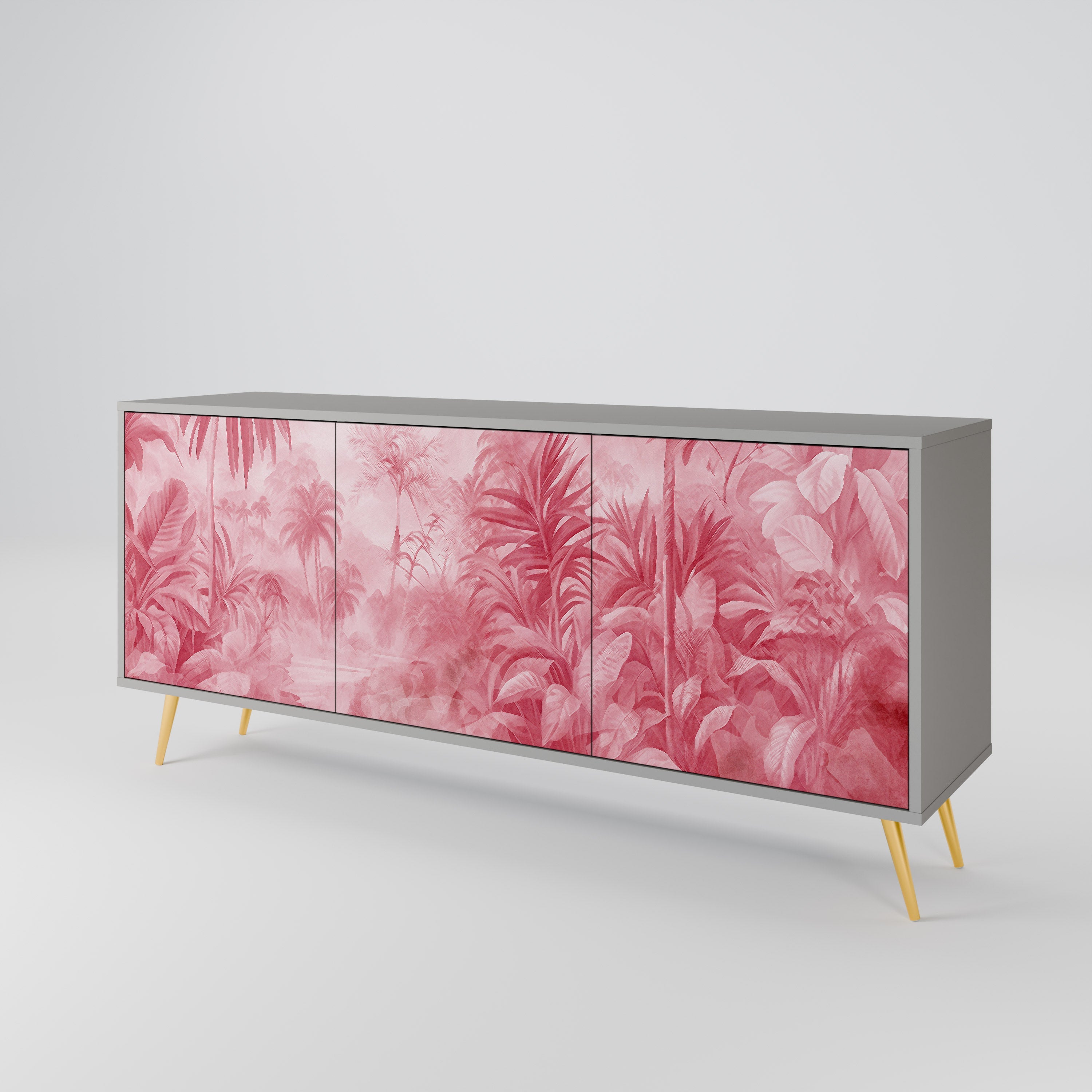 SWEET TROPICS 3-türiges Sideboard in grauer Ausführung