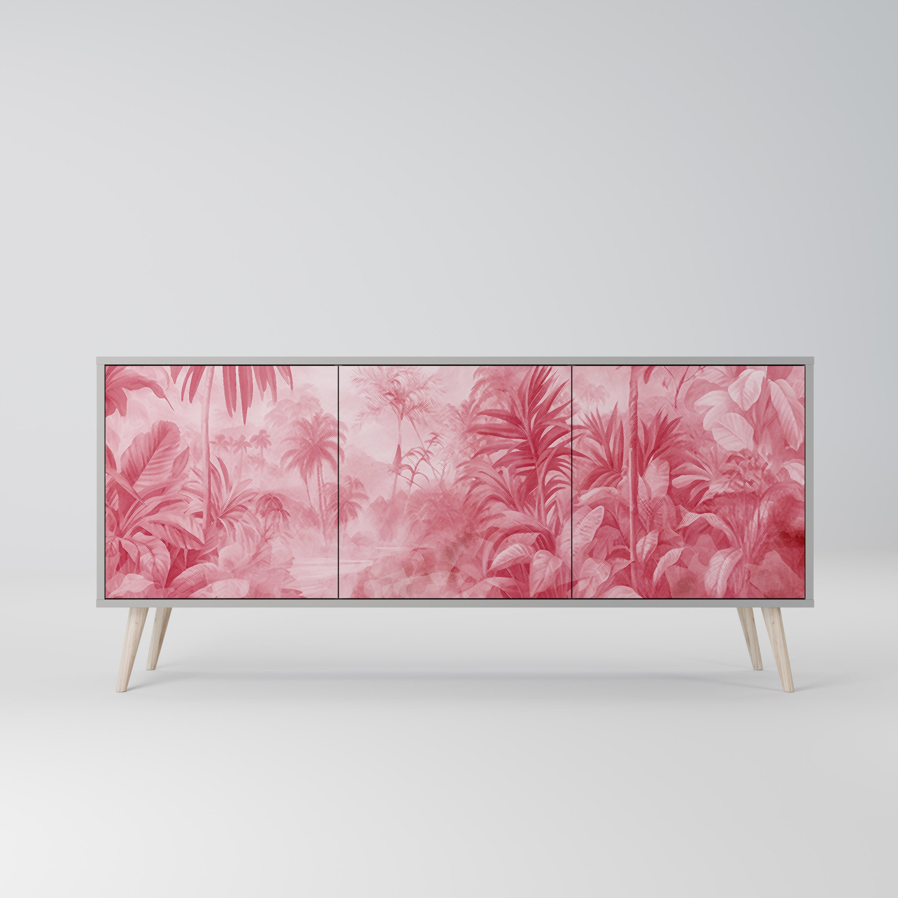 SWEET TROPICS 3-türiges Sideboard in grauer Ausführung