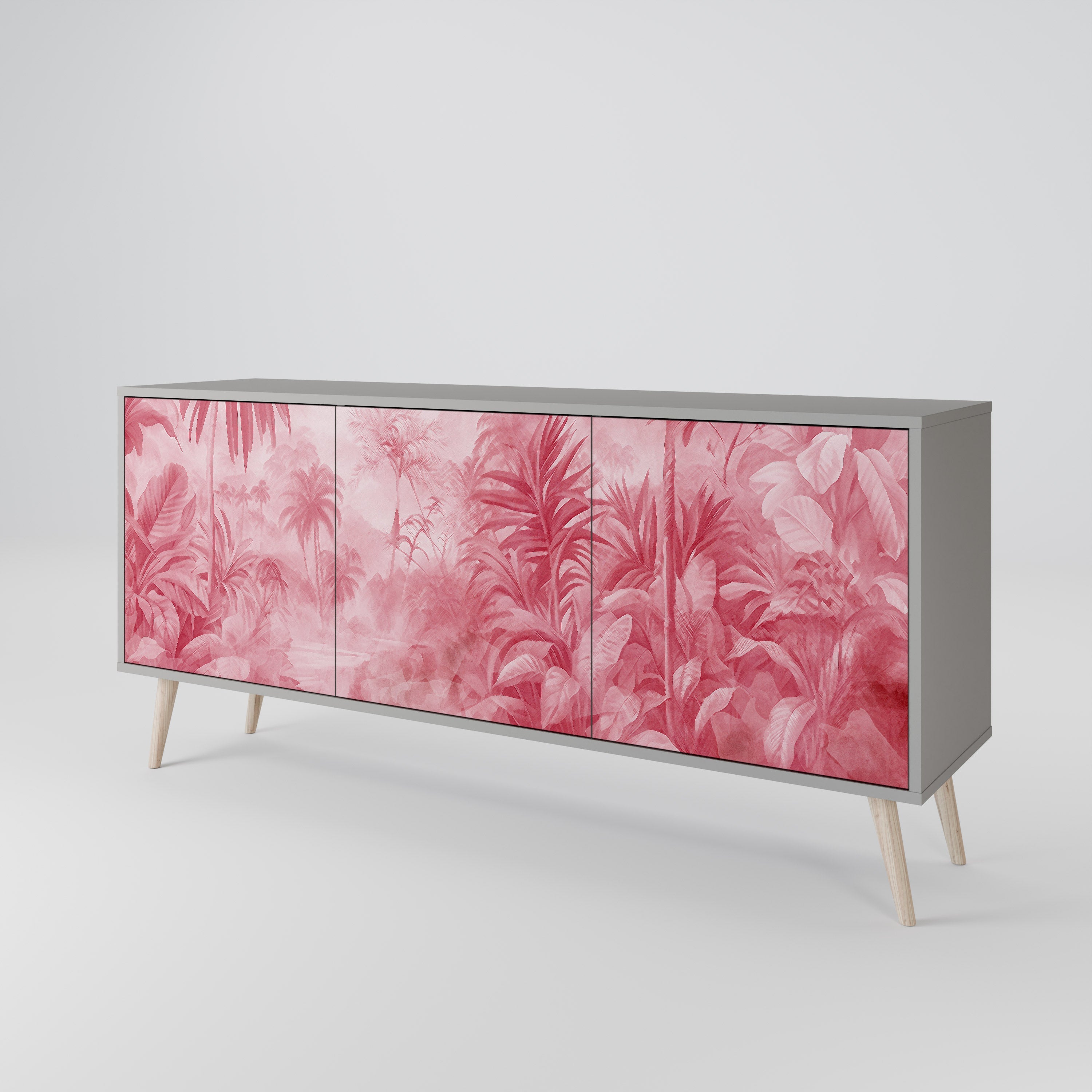 SWEET TROPICS 3-türiges Sideboard in grauer Ausführung