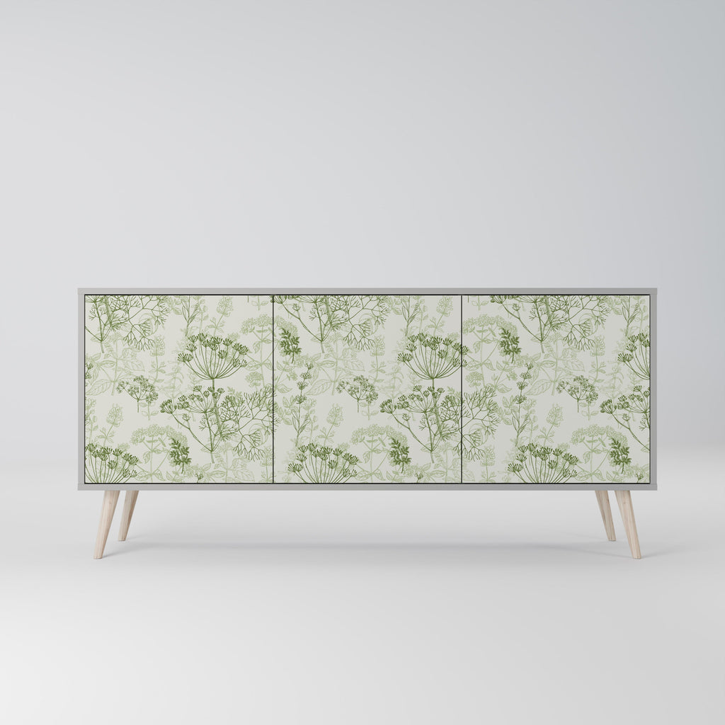 FENNEL BALDACHIN Sideboard mit 3 Türen in grauer Ausführung