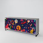 FESTIVE PLEASURES Sideboard mit 3 Türen in Grau