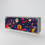 FESTIVE PLEASURES Sideboard mit 3 Türen in Grau