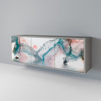 VELVET CROSSING Sideboard mit 3 Türen in Grau