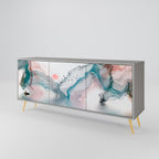 VELVET CROSSING Sideboard mit 3 Türen in Grau