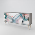 VELVET CROSSING Sideboard mit 3 Türen in Grau