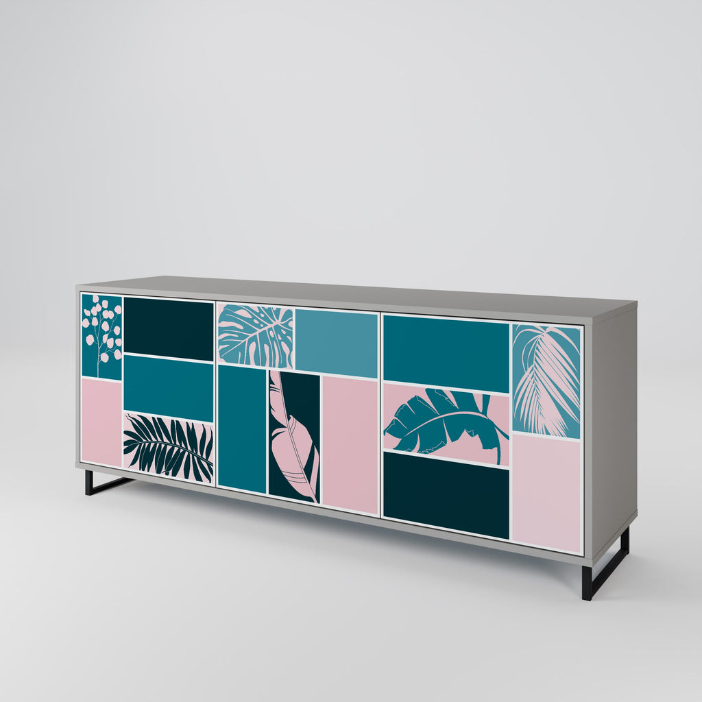 COMBINATION OF SHAPES 3-türiges Sideboard in grauer Ausführung