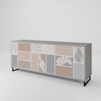 TROPICAL SHAPES Sideboard mit 3 Türen in Grau