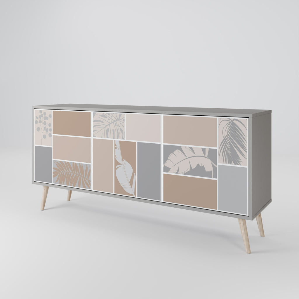 TROPICAL SHAPES 3-türiges Sideboard in grauer Ausführung