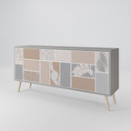 TROPICAL SHAPES Sideboard mit 3 Türen in Grau