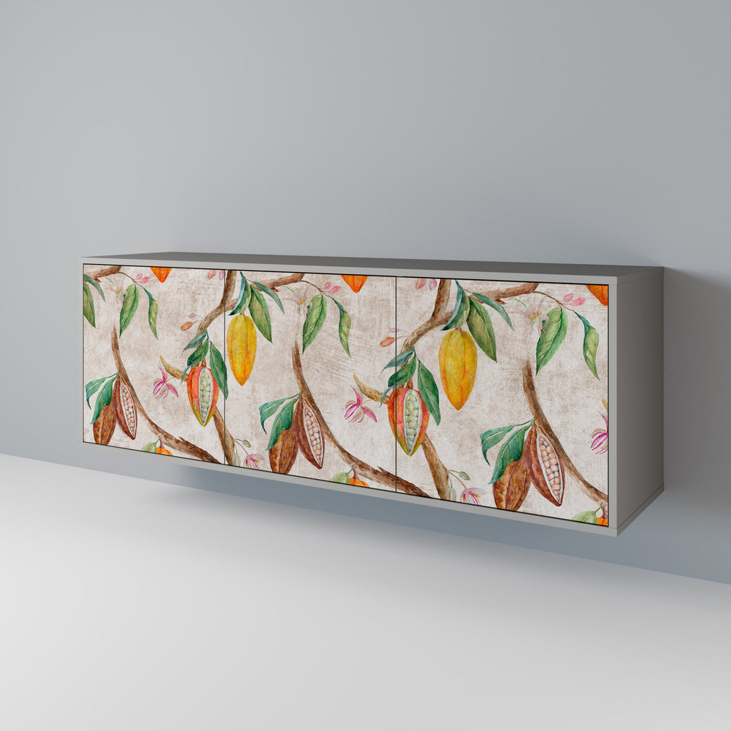 COCOA FRUITS 3-türiges Sideboard in grauer Ausführung