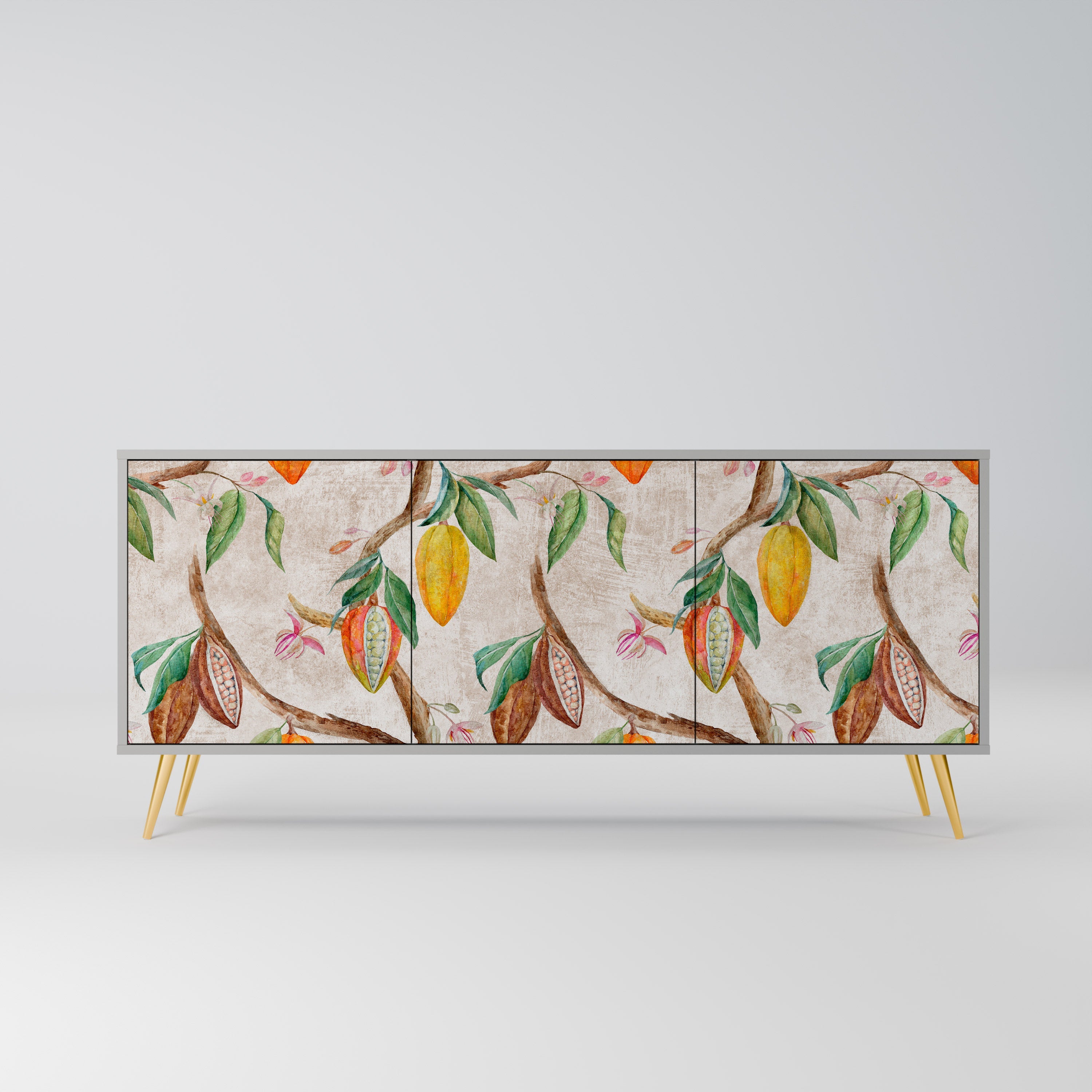 COCOA FRUITS 3-türiges Sideboard in grauer Ausführung