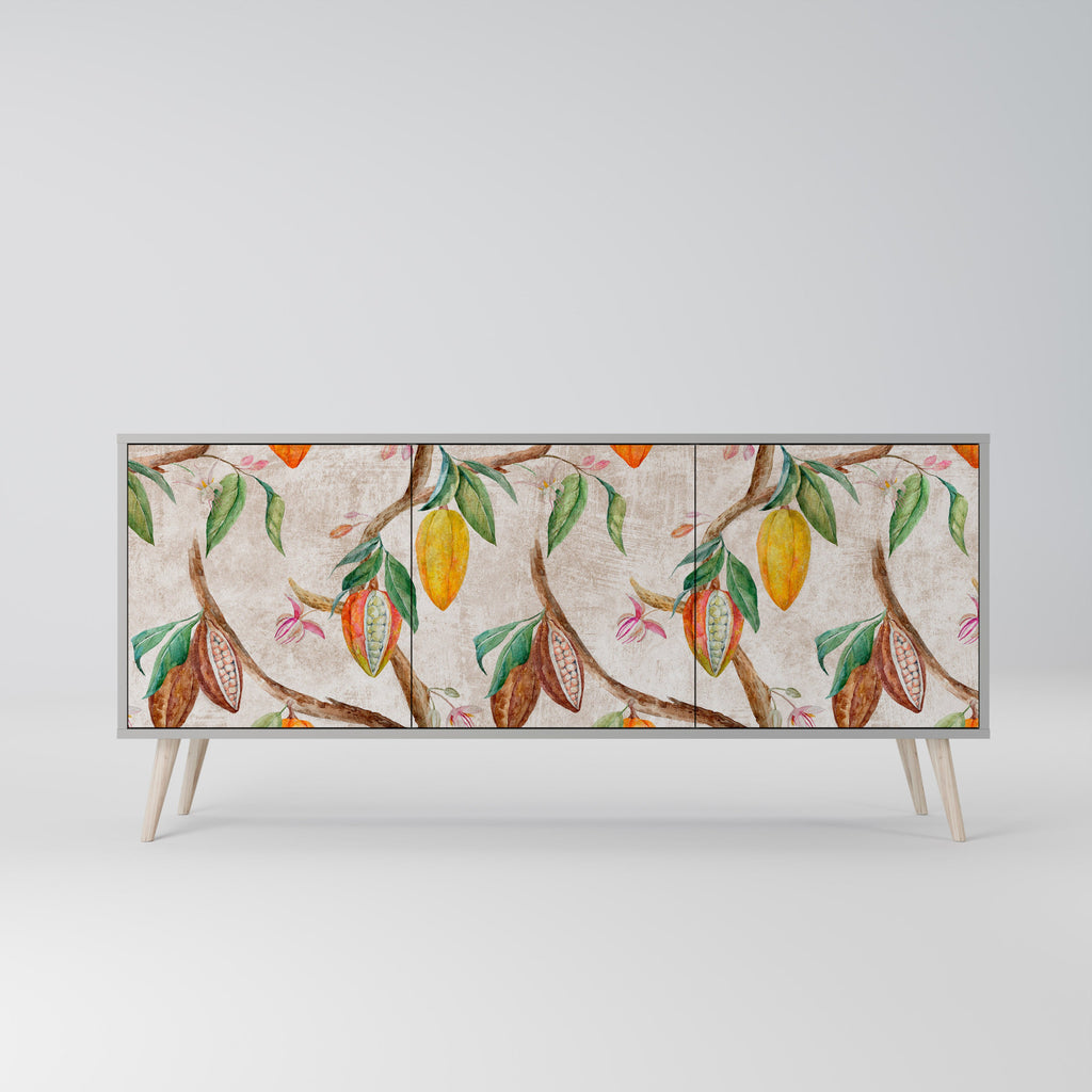 COCOA FRUITS 3-türiges Sideboard in grauer Ausführung