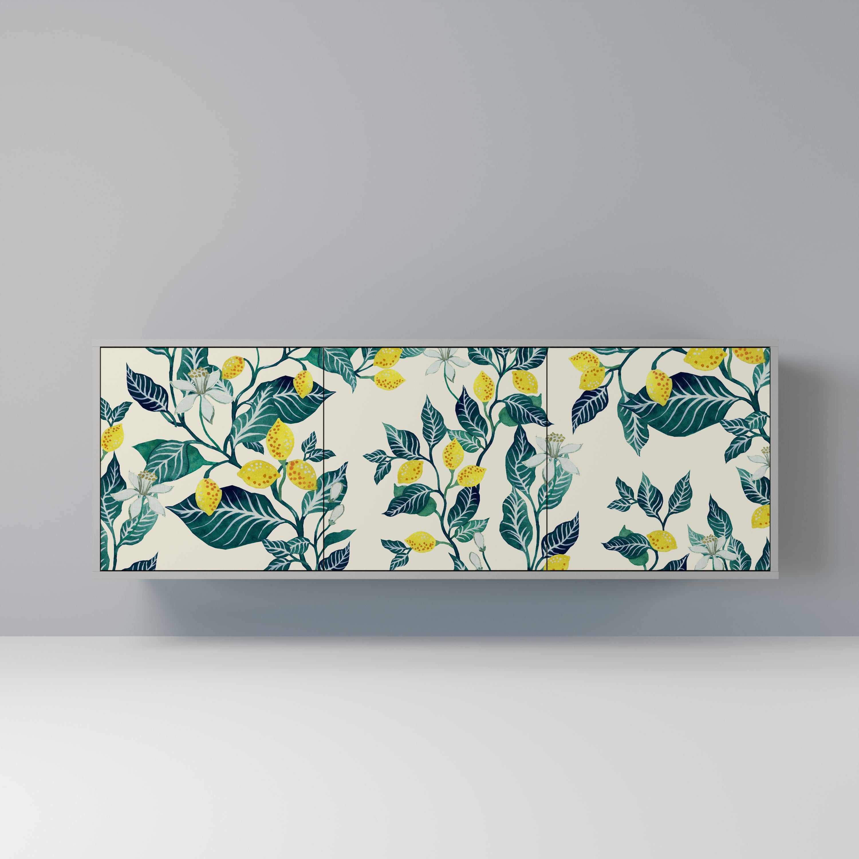 LEMON TREE 3-türiges Sideboard in grauer Ausführung