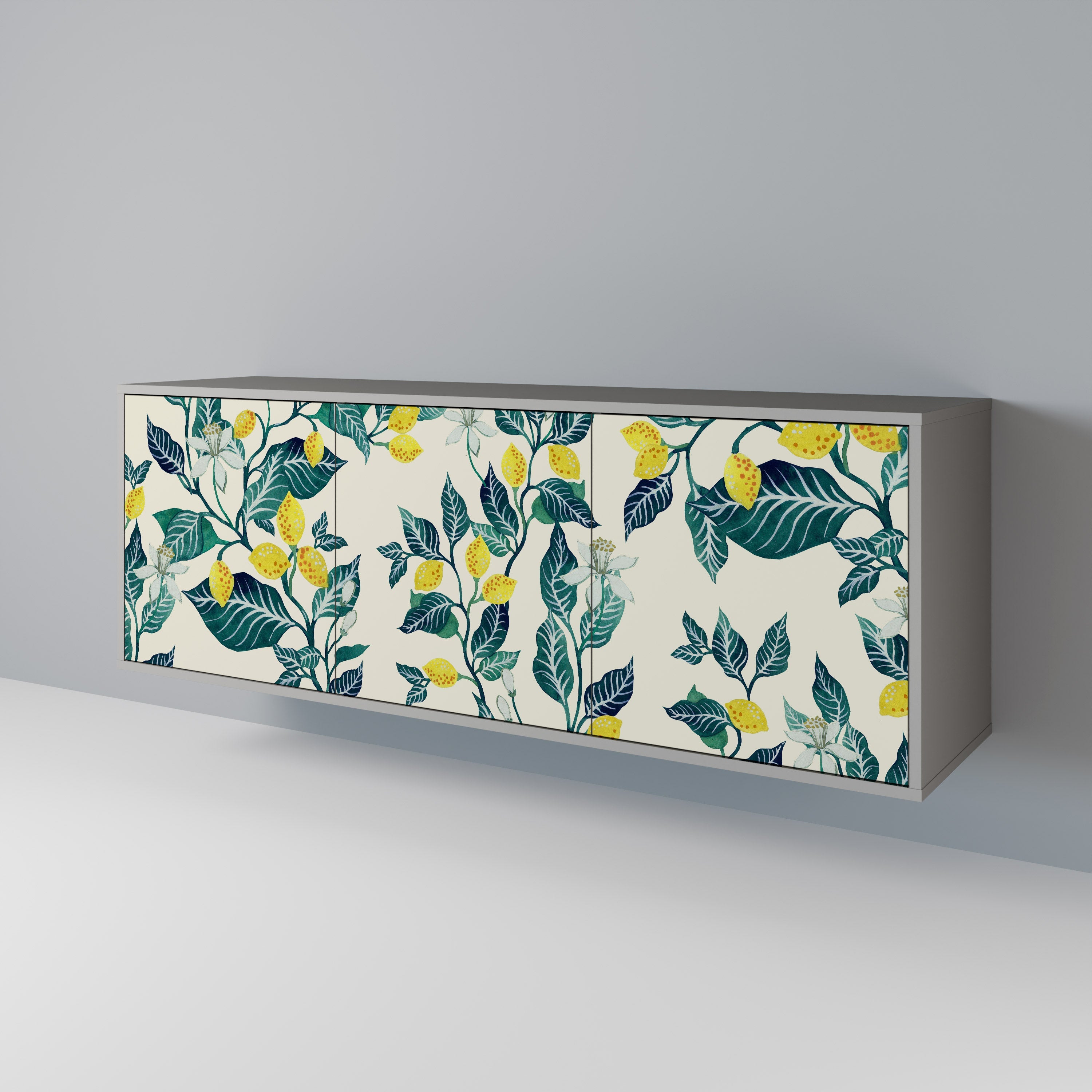 LEMON TREE 3-türiges Sideboard in grauer Ausführung