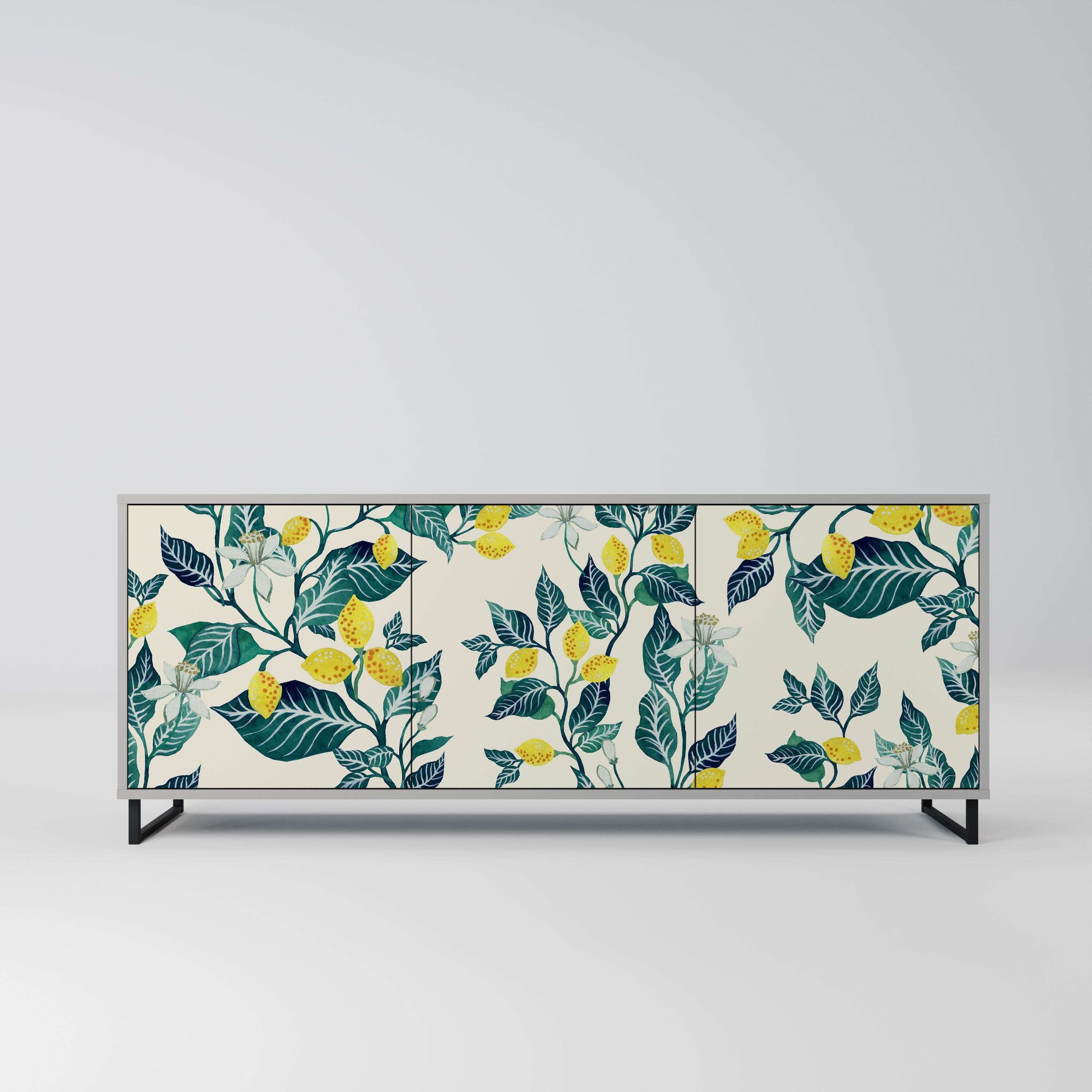 LEMON TREE 3-türiges Sideboard in grauer Ausführung