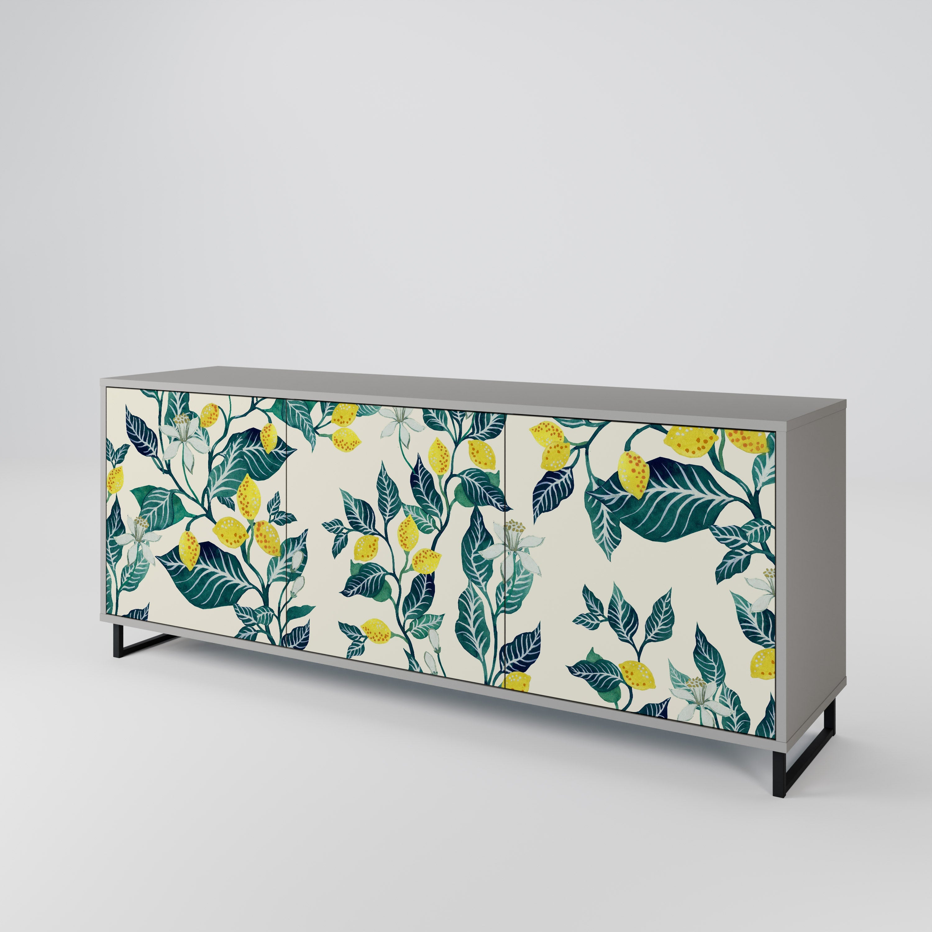 LEMON TREE 3-türiges Sideboard in grauer Ausführung