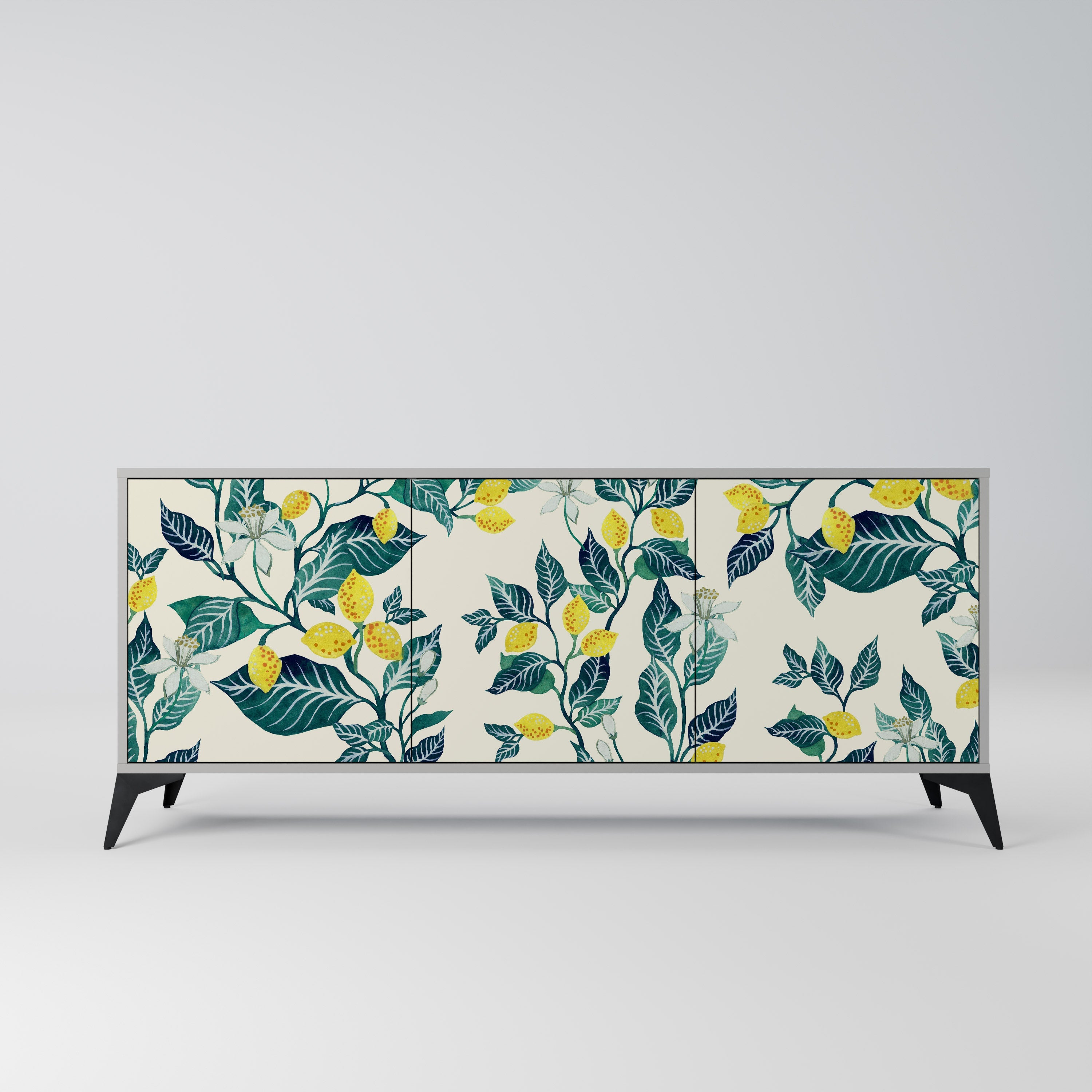 LEMON TREE 3-türiges Sideboard in grauer Ausführung