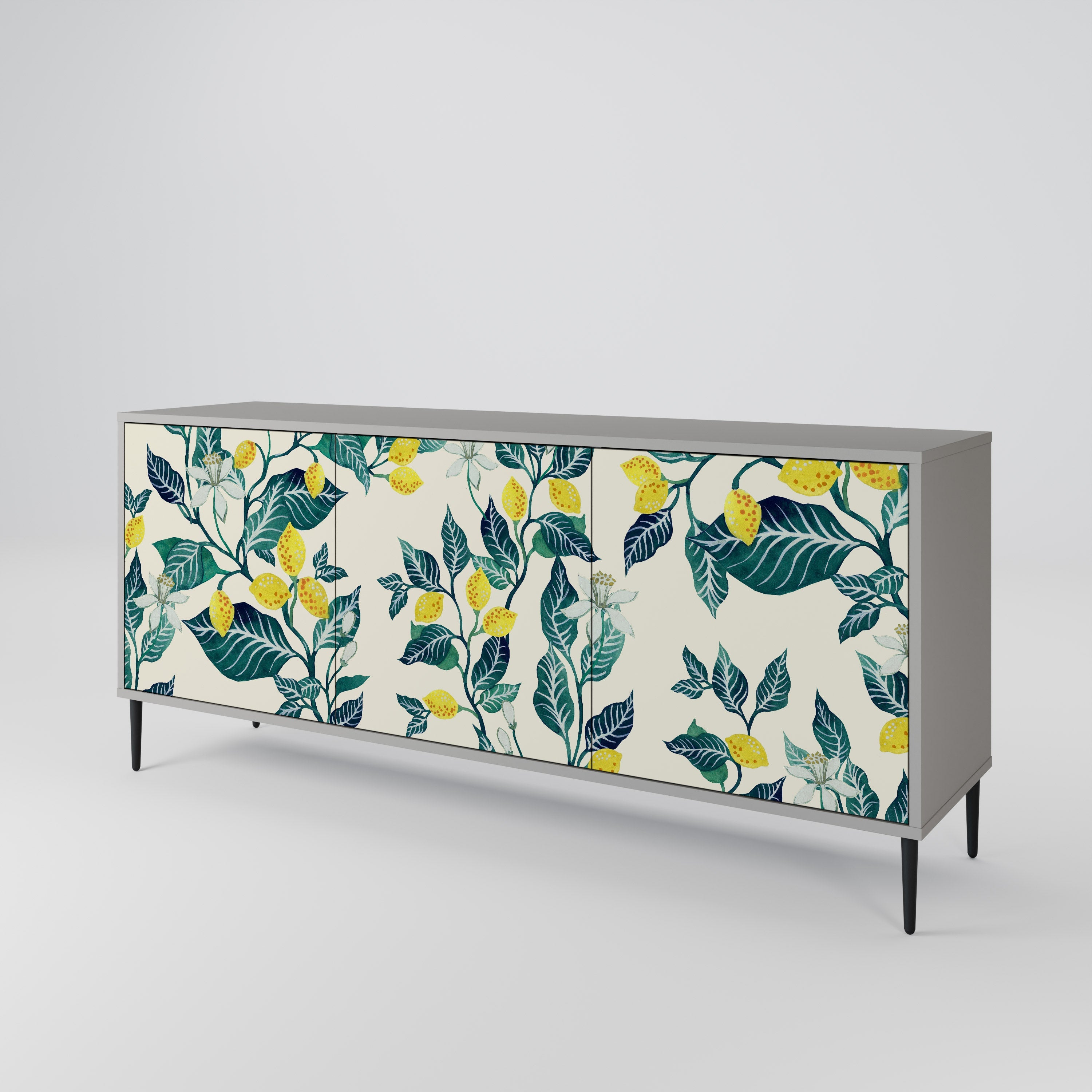 LEMON TREE 3-türiges Sideboard in grauer Ausführung