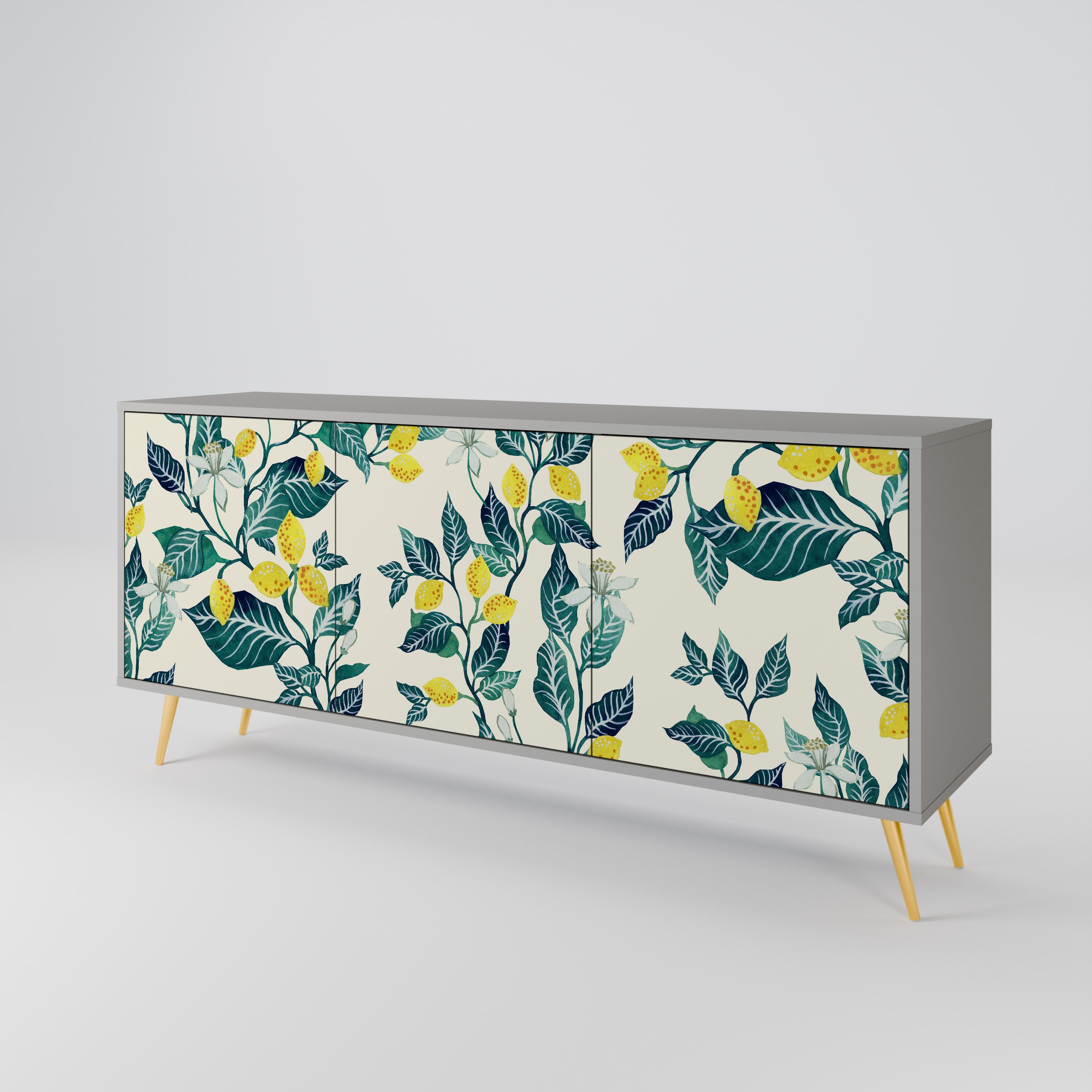 LEMON TREE 3-türiges Sideboard in grauer Ausführung