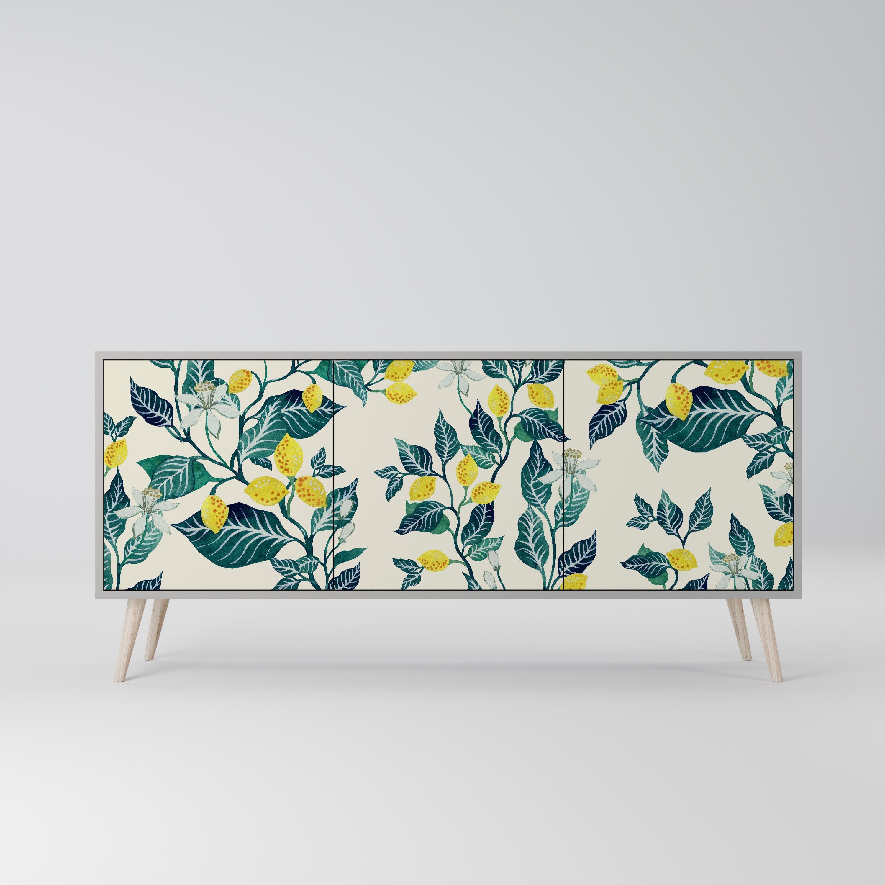 LEMON TREE 3-türiges Sideboard in grauer Ausführung