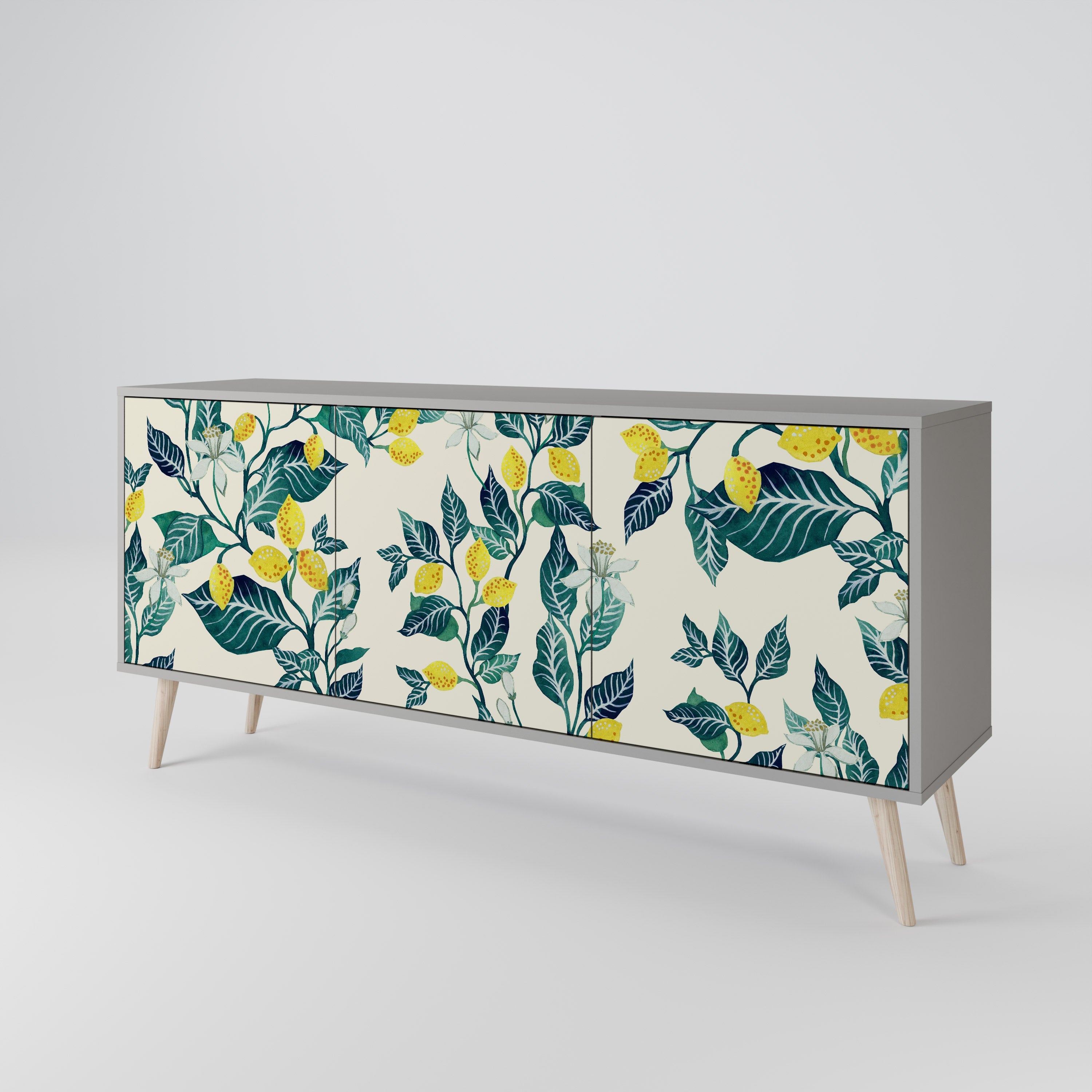 LEMON TREE 3-türiges Sideboard in grauer Ausführung