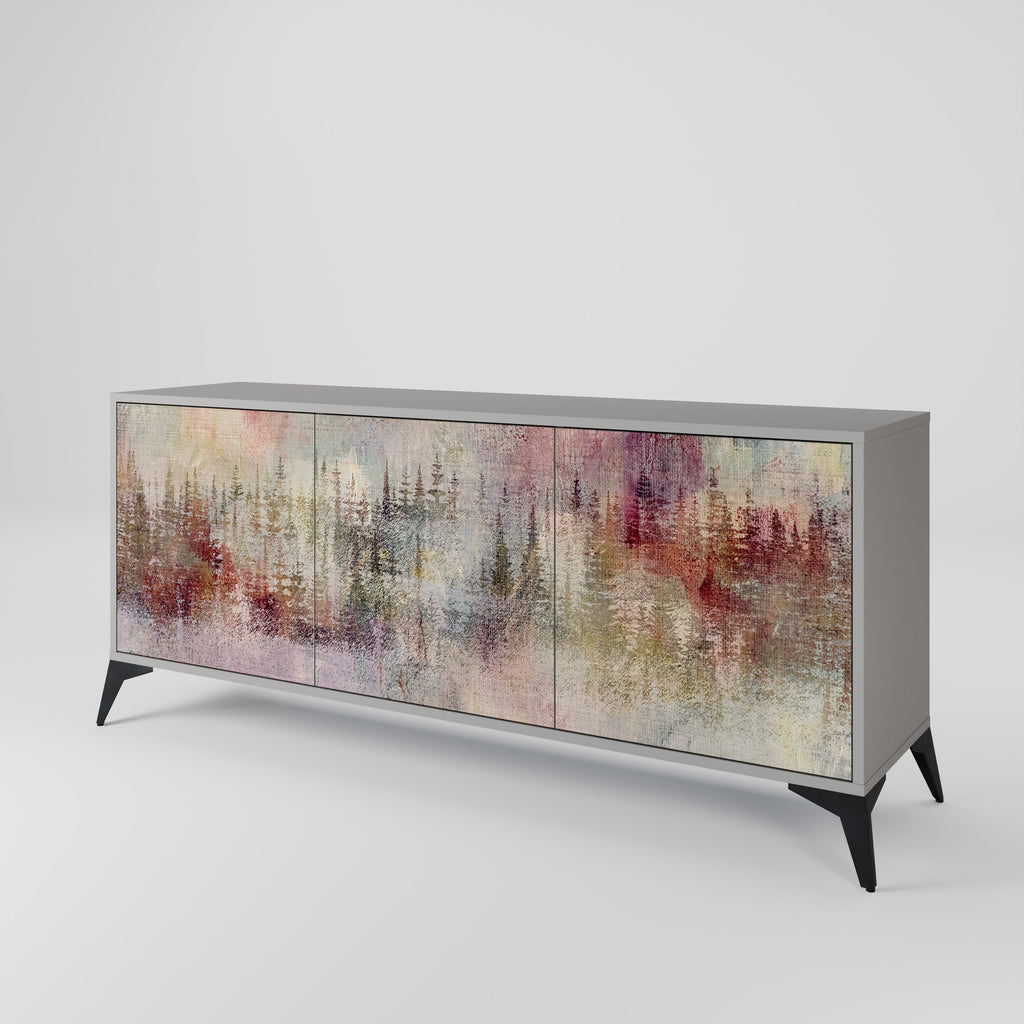 VEILED SUMMIT 3-türiges Sideboard in grauem Finish