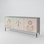 DELICATE BEAUTY Sideboard mit 3 Türen in Grau